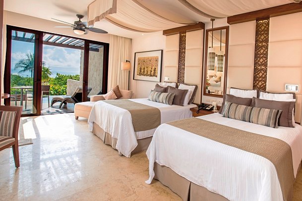 Secrets Playa Mujeres Golf & Spa Resort - Wohnbeispiel Preferred Club Juniorsuite Swim-Out Oceanview (Zimmercodierung JLQ)