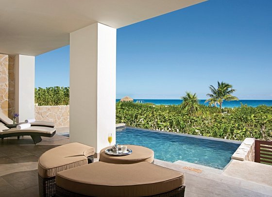 Secrets Playa Mujeres Golf & Spa Resort - Wohnbeispiel Preferred Club Mastersuite Oceanfront Private Pool (Zimmercodierung WLQ)
