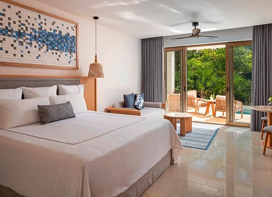Secrets Playa Mujeres Golf & Spa Resort - Wohnbeispiel Juniorsuiten Swim Out (Zimmercodierung JBQ)