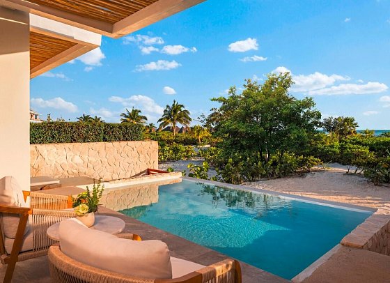 Secrets Playa Mujeres Golf & Spa Resort - Wohnbeispiel Preferred Club Mastersuite Oceanfront Private Pool (Zimmercodierung WLQ)