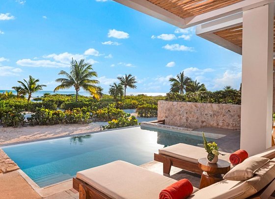 Secrets Playa Mujeres Golf & Spa Resort - Wohnbeispiel Preferred Club Mastersuite Oceanfront Private Pool (Zimmercodierung WLQ)