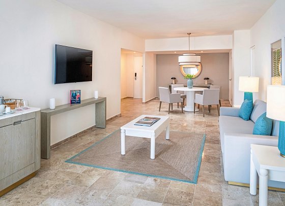 Melia Casa Maya Cancun All inclusive - Wohnbeispiel Melia Suite Oceanview (Zimmercodierungen W2M & WI1)