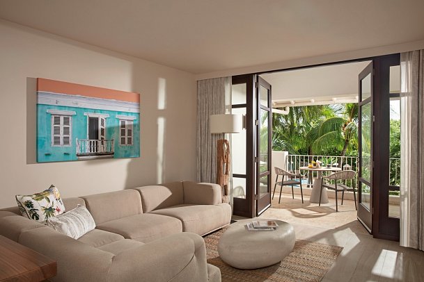 Zoëtry Curaçao Resort & Spa - Wohnbeispiel Mastersuite Tropical Gardenview (Zimmercodierungen W1G & W2G)