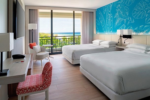 Curaçao Marriott Beach Resort - Wohnbeispiel Limited View Queen (Zimmercodierung UB2)