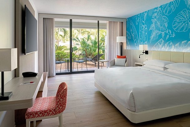 Curaçao Marriott Beach Resort - Wohnbeispiel Gardenview King (Zimmercodierung UG1)
