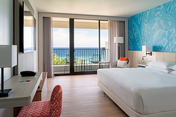 Curaçao Marriott Beach Resort - Wohnbeispiel Oceanview King (Zimmercodierung J1M)