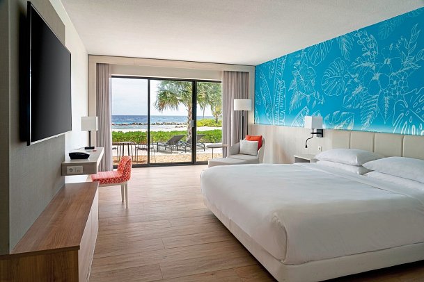 Curaçao Marriott Beach Resort - Wohnbeispiel Oceanfront King (Zimmercodierung JBO)