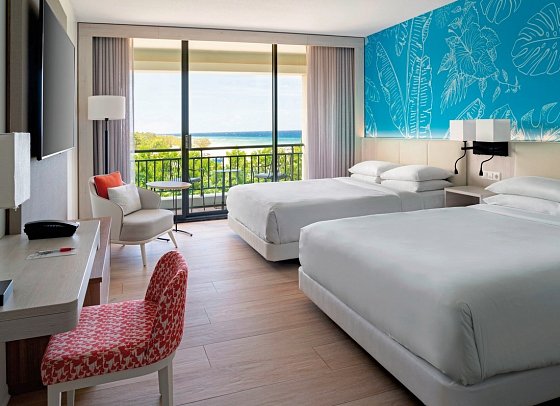 Curaçao Marriott Beach Resort - Wohnbeispiel Limited View Queen (Zimmercodierung UB2)
