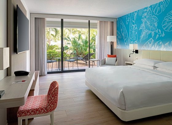 Curaçao Marriott Beach Resort - Wohnbeispiel Gardenview King (Zimmercodierung UG1)