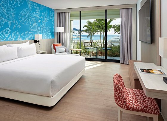 Curaçao Marriott Beach Resort - Wohnbeispiel Oceanview King (Zimmercodierung J1M)