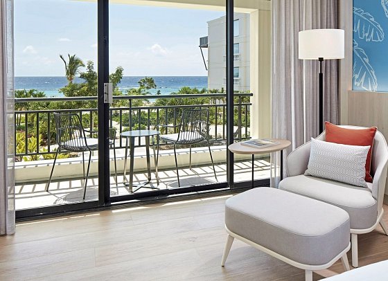 Curaçao Marriott Beach Resort - Wohnbeispiel Oceanview King (Zimmercodierungen J1M & J2M)