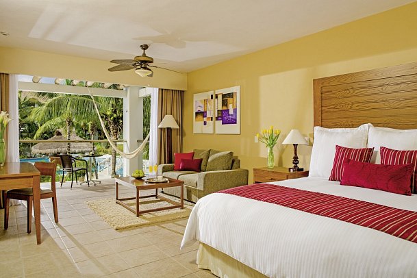 Secrets Aura Cozumel - Wohnbeispiel Juniorsuite Poolview (Zimmercodierung J1P)