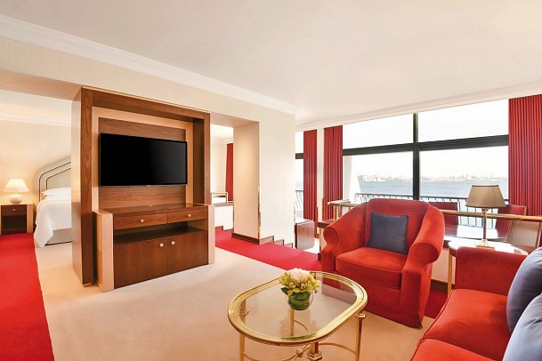 Sheraton Grand Doha Resort & Convention Hotel - Wohnbeispiel Executive Suite (Zimmercodierung WB1)