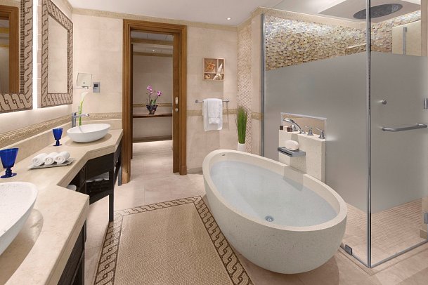Banana Island Resort Doha by Anantara - Beispiel Bad Juniorsuite (Zimmercodierung JB1)