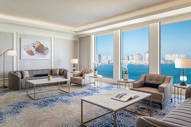The St. Regis Doha - Wohnbeispiel Empire Suite (Zimmercodierung WB3)