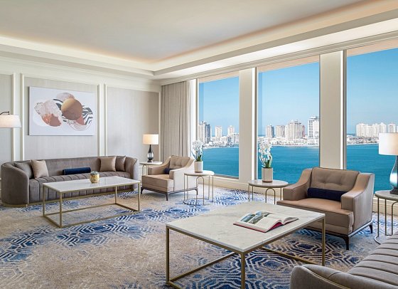 The St. Regis Doha - Wohnbeispiel Empire Suite (Zimmercodierung WB3)