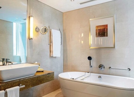 Hilton Doha Hotel - Wohnbeispiel Premium Sea View (Zimmercodierung UMM)