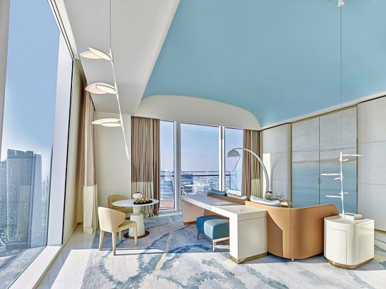 Fairmont Doha - Wohnbeispiel One Bedroom Gold Suite City View Balcony (Zimmercodierung WL1)