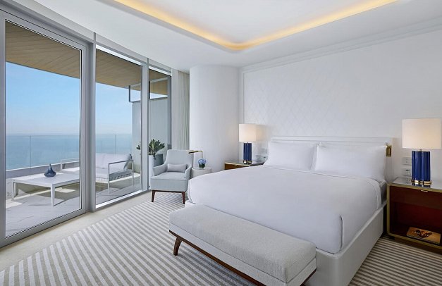 Waldorf Astoria Lusail, Doha - Wohnbeispiel One Bedroom Corner Suite (Zimmercodierungen WB1 & WBM)