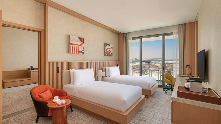Rixos Premium Qetaifan Island North - Wohnbeispiel Two Bedroom Family Sea and Water Park View (Zimmercodierung FBL)
