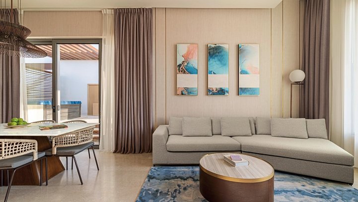 Rixos Premium Qetaifan Island North - Wohnbeispiel Two Bedroom Waterfront Chalet (Zimmercodierung VSM)