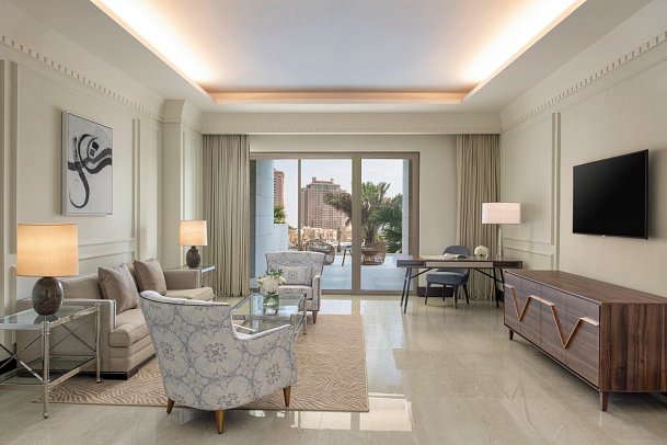 The St. Regis Marsa Arabia Island, The Pearl Qatar - Wohnbeispiel One Bedroom Suite Sea View (Zimmercodierung W1M)