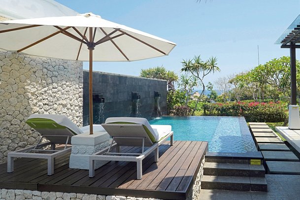 Samabe Bali Suites & Villas - Beispiel Außenbereich 1 Bedroom Ocean Pool Villa (Zimmercodierung VBO)