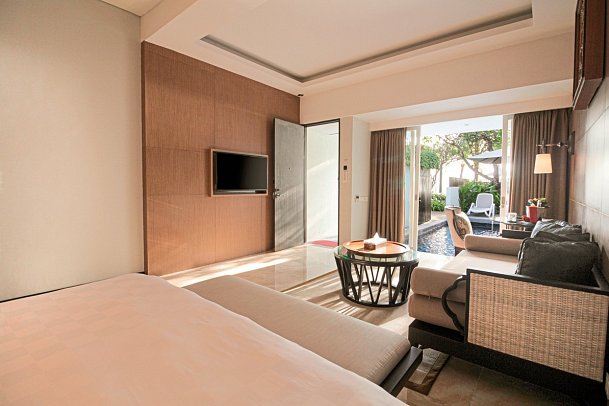 The Anvaya Beach Resort Bali - Wohnbeispiel Beachfront Private Suite (Zimmercodierung WBO)