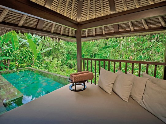 Hanging Gardens of Bali - Beispiel Außenbereich Riverside Pool Villa (Zimmercodierung VBR)