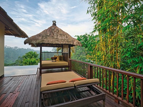 Hanging Gardens of Bali - Beispiel Terrasse Panoramic Pool Villa (Zimmercodierung VB1)