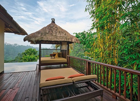 Hanging Gardens of Bali - Beispiel Terrasse Panoramic Pool Villa (Zimmercodierung VB1)