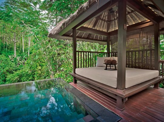 Hanging Gardens of Bali - Beispiel Außenbereich Riverside Pool Villa (Zimmercodierung VBR)