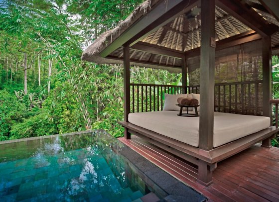 Hanging Gardens of Bali - Beispiel Außenbereich Riverside Pool Villa (Zimmercodierung VBR)