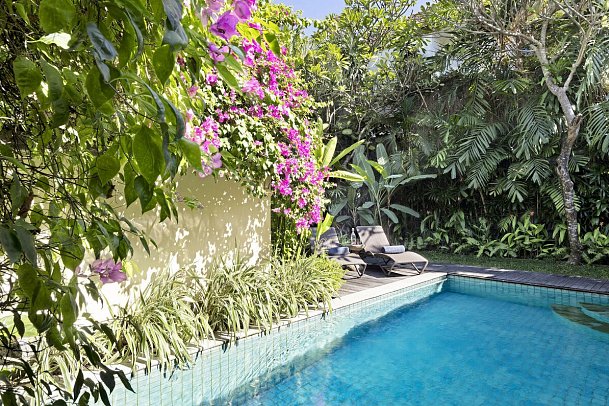 The Pavilions Bali - Beispiel Außenbereich 1 Bedroom Pool Villa (Zimmercodierung VBR)