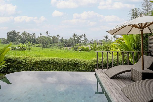 Kappa Senses Ubud - Wohnbeispiel One Bedroom Pool Villa Rice Field View (Zimmercodierung VB1)
