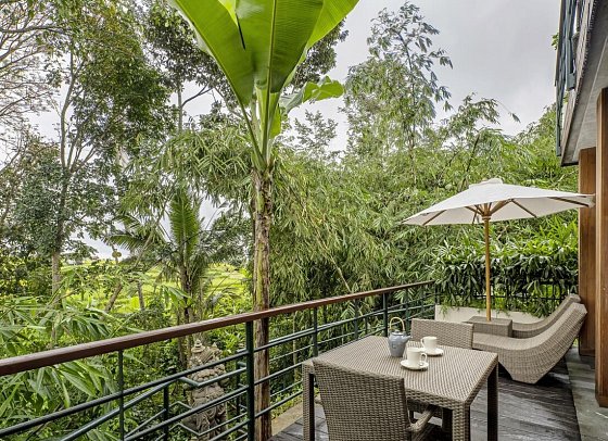 Kappa Senses Ubud - Beispiel Balkon Jungle Suite (Zimmercodierung JB1)