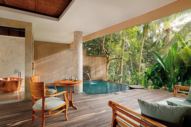 Abisena Ubud - Beispiel Außenbereich Valley Suite Pool (Zimmercodierung WBR)