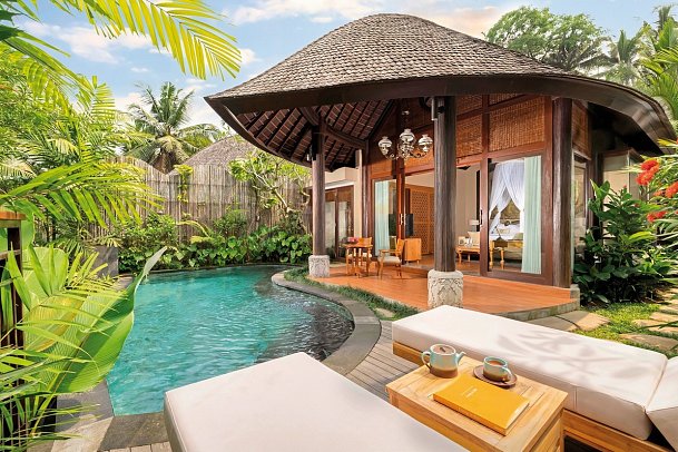 Abisena Ubud - Beispiel Außenbereich Jungle Pool Villa (Zimmercodierung VB1)