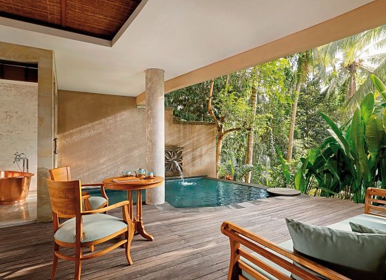 Abisena Ubud - Beispiel Außenbereich Valley Suite Pool (Zimmercodierung WBR)