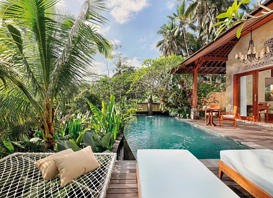 Abisena Ubud - Beispiel Außenbereich Terrace Pool Villa (Zimmercodierung VBR)