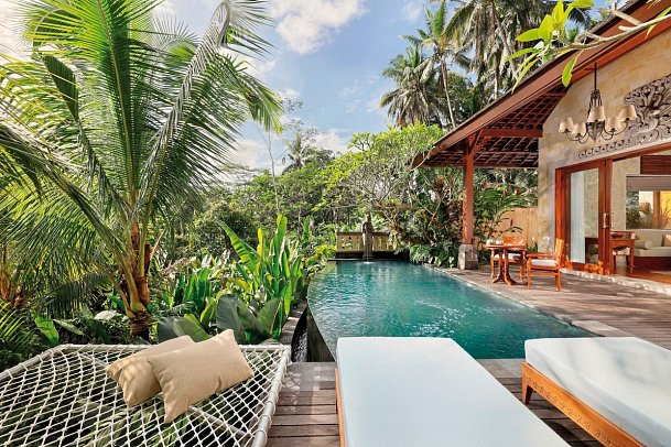 Abisena Ubud - Beispiel Außenbereich Terrace Pool Villa (Zimmercodierung VBR)