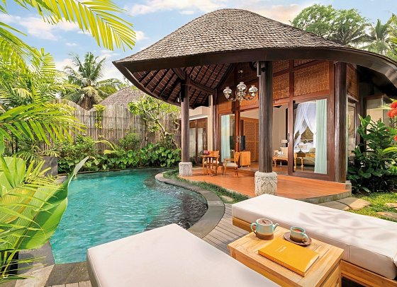 Abisena Ubud - Beispiel Außenbereich Jungle Pool Villa (Zimmercodierung VB1)