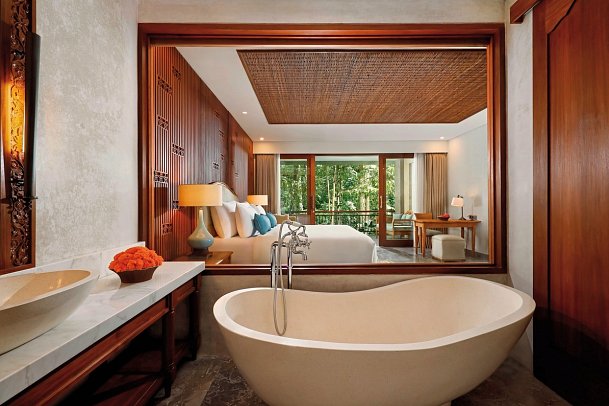 Abisena Ubud - Beispiel Bad River Suite (Zimmercodierung WB1)