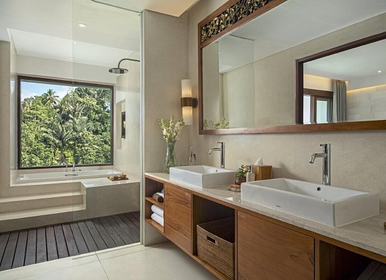 Cicada Resort Bali Ubud, Autograph Collection - Beispiel Bad Cicada Valley Suite (Zimmercodierung WB1)