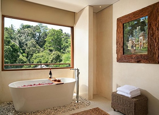 Cicada Resort Bali Ubud, Autograph Collection - Beispiel Bad Cicada Verde Suite (Zimmercodierung WB2)