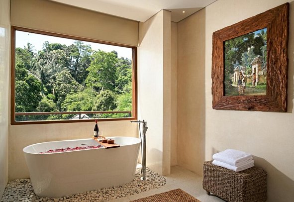 Cicada Resort Bali Ubud, Autograph Collection - Beispiel Bad Cicada Verde Suite (Zimmercodierung WB2)