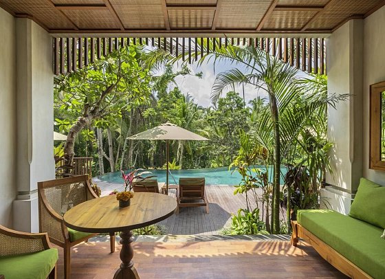 Adiwana Unagi Suites - Wohnbeispiel Adiwana Pool Access (Zimmercodierung UBQ)