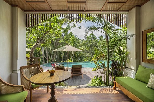 Adiwana Unagi Suites - Wohnbeispiel Adiwana Pool Access (Zimmercodierung UBQ)