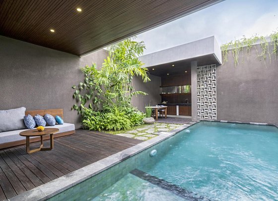 Adiwana Unagi Suites - Beispiel Außenbereich One Bedroom Pool Villa (Zimmercodierung VBR)