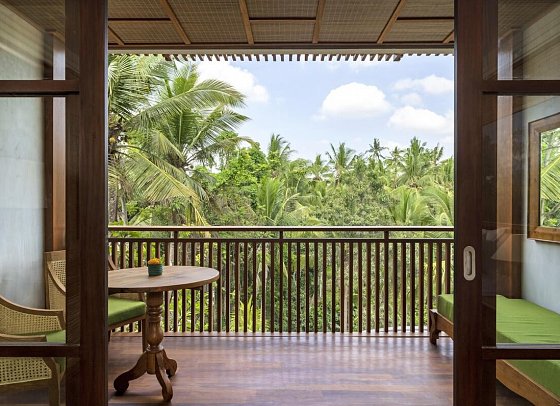 Adiwana Unagi Suites - Beispiel Balkon Adiwana Forest View (Zimmercodierung UB1)